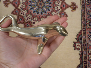 Vintage Brass Seal Bottle Opener