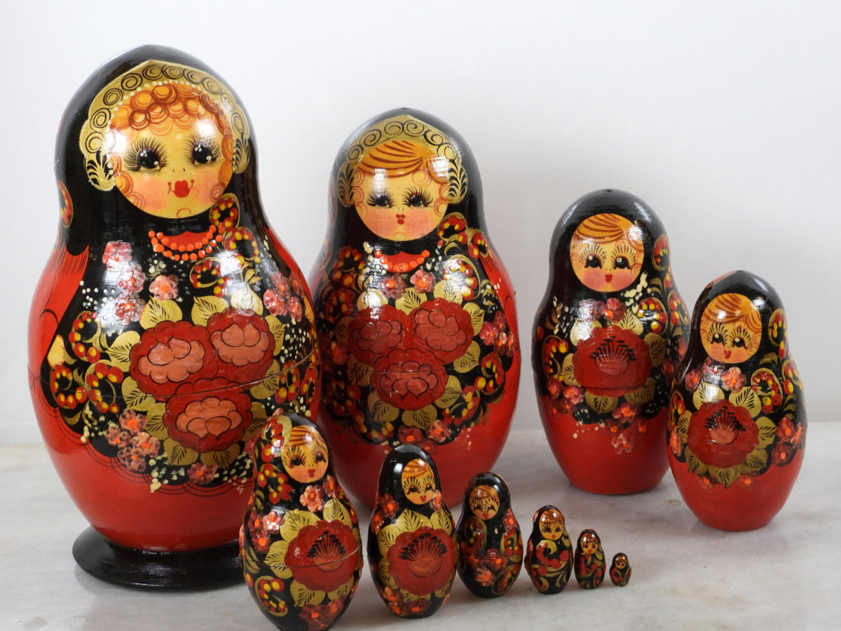 Nostalgic Matryoshka Doll 長袖OP 10 Pieces signed Matryoshka Doll – Ali's Copper Shop