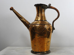 Old Handmade Copper Pitcher