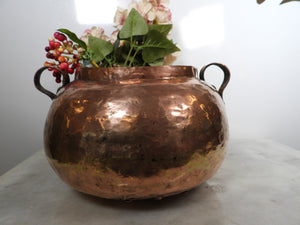 Old Handmade Copper Pot