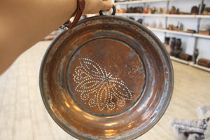 Old Copper Colander