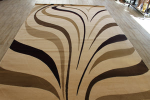 Turkish Beige color Machine Made Rug