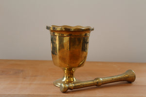 Brass Mortar and Pestel