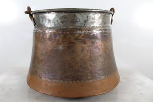 Old Copper Bucket with three colour