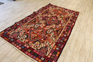 Handmade Persian Soumak Kilim