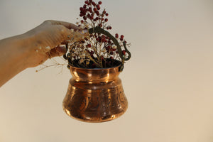 Engraved Turkish Copper Bucket - Ali's Copper Shop
