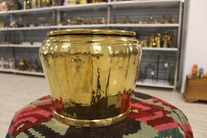 Very Heavy Brass Planter - Ali's Copper Shop