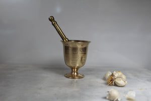 Brass Mortar and Pestle