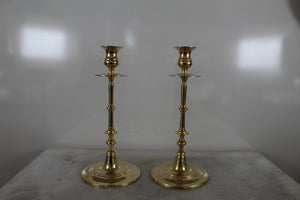 Set of two Brass Candleholders