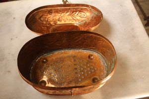Turkish Bath house Copper Kildan Soap Box