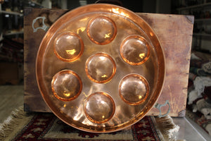 Large Copper Egg Poaching Pan