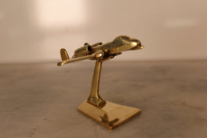 Small  A-10 Thunderbolt II Brass Model Aircraft