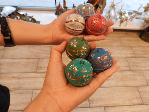 Copper Christmas Ornaments (set of 6)