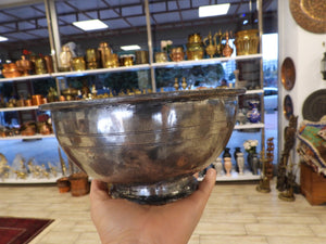 Old Turkish Copper Bowl