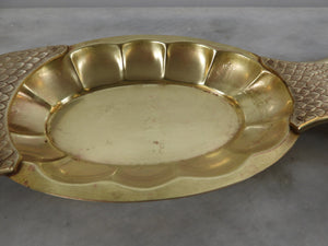 Fish Shaped Brass Decaorative Service Dish