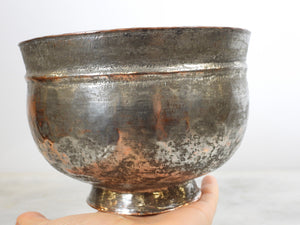 Old copper bowl