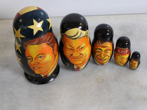 Vintage Russian Bill Clinton Matryoshka Doll