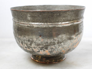 Old copper bowl