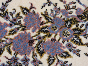 Beige &Purple Color Oriental Wool Rug