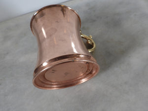 Handmade Copper Beer Mug with Fancy Handle