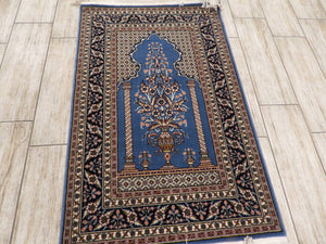 Blue Turkish Machinemade Rug 80x130Cm