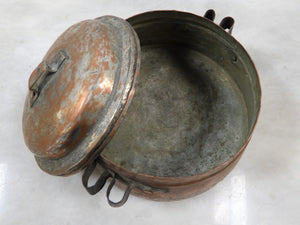 Old Small Copper Cooking Pot