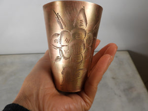 Old Handmade Brass Cup