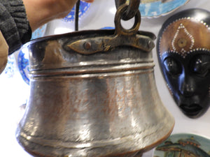 Old Handmade Copper Bucket