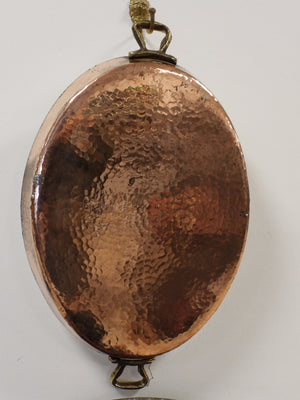 Hand Hammered Oval Copper Pan