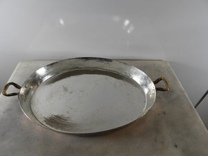 Hand Hammered Oval Copper Pan