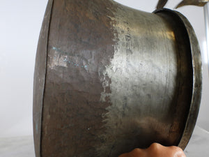 Old Handmade Copper Cauldron