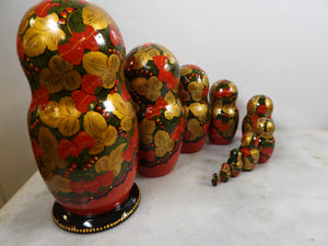 10 Pieces Handmade Russian Matryoshka Doll