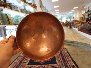 Small  Hand Hammered Round Copper Bowl