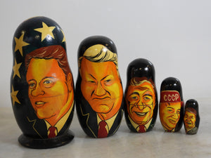 Vintage Russian Bill Clinton Matryoshka Doll