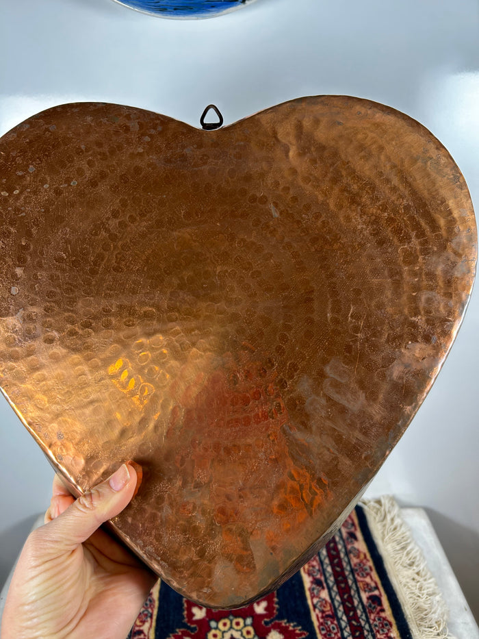 Heartshaped Copper Wall Decor