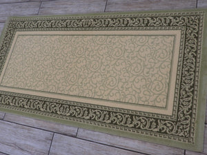 Green Color Turkish Machinemade Rug