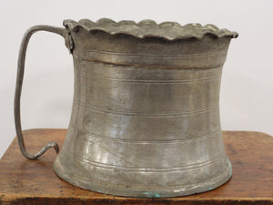 Copper 1 handled Measure / Hand  Hammered Pot