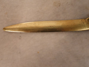 Vintage Large Brass Horse  Letter Opener