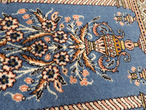 Blue Turkish Machinemade Rug 80x130Cm