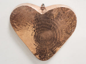 Copper Heart Shaped  Decorative Service Tray