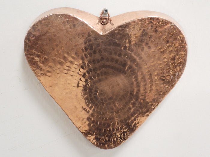 Copper Heart Shaped  Decorative Service Tray