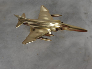 Solid Brass McDonnell Douglas F-4 Phantom Desk Model