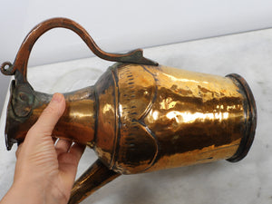 Old Handmade Copper Pitcher