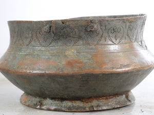 Handcrafted copper bowl