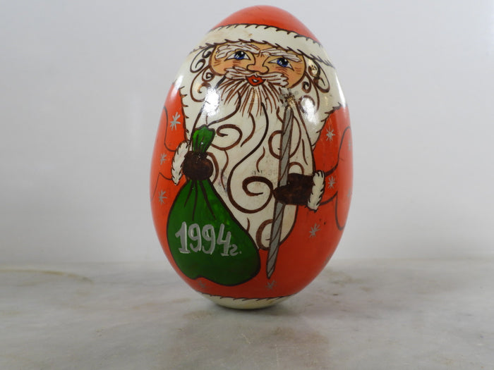 Russian Santa Claus Easter Egg Ornament