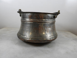 Old Handmade Copper Bucket