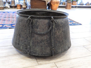 Old Large Copper Cauldron