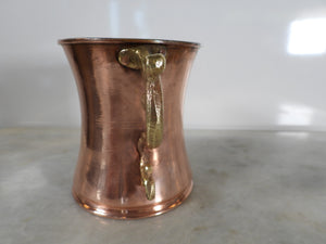 Handmade Copper Beer Mug with Fancy Handle