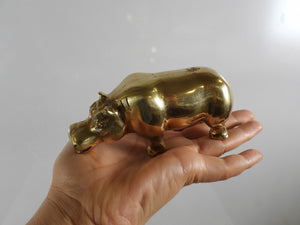 Brass Hippopotamus Figurine