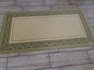 Green Color Turkish Machinemade Rug